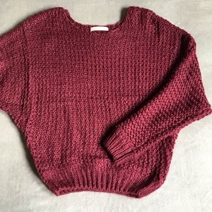 Burgundy Knitted Long Sleeve (NEW)